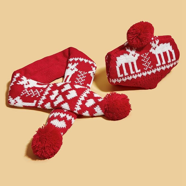 Double Deer Scarf Hat Set