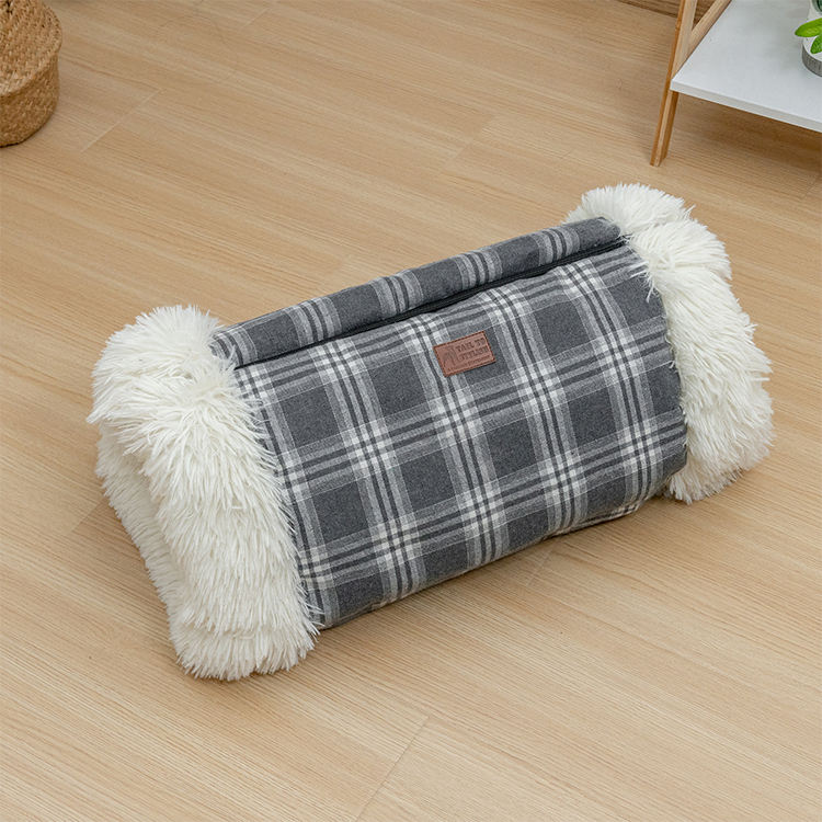 Manufacturer Wholesale Foldable Warm Plush Cat Bed