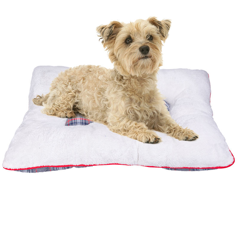 Manufacturer Wholesale Christmas Plaid Design Dog Pillow Cushion Bed