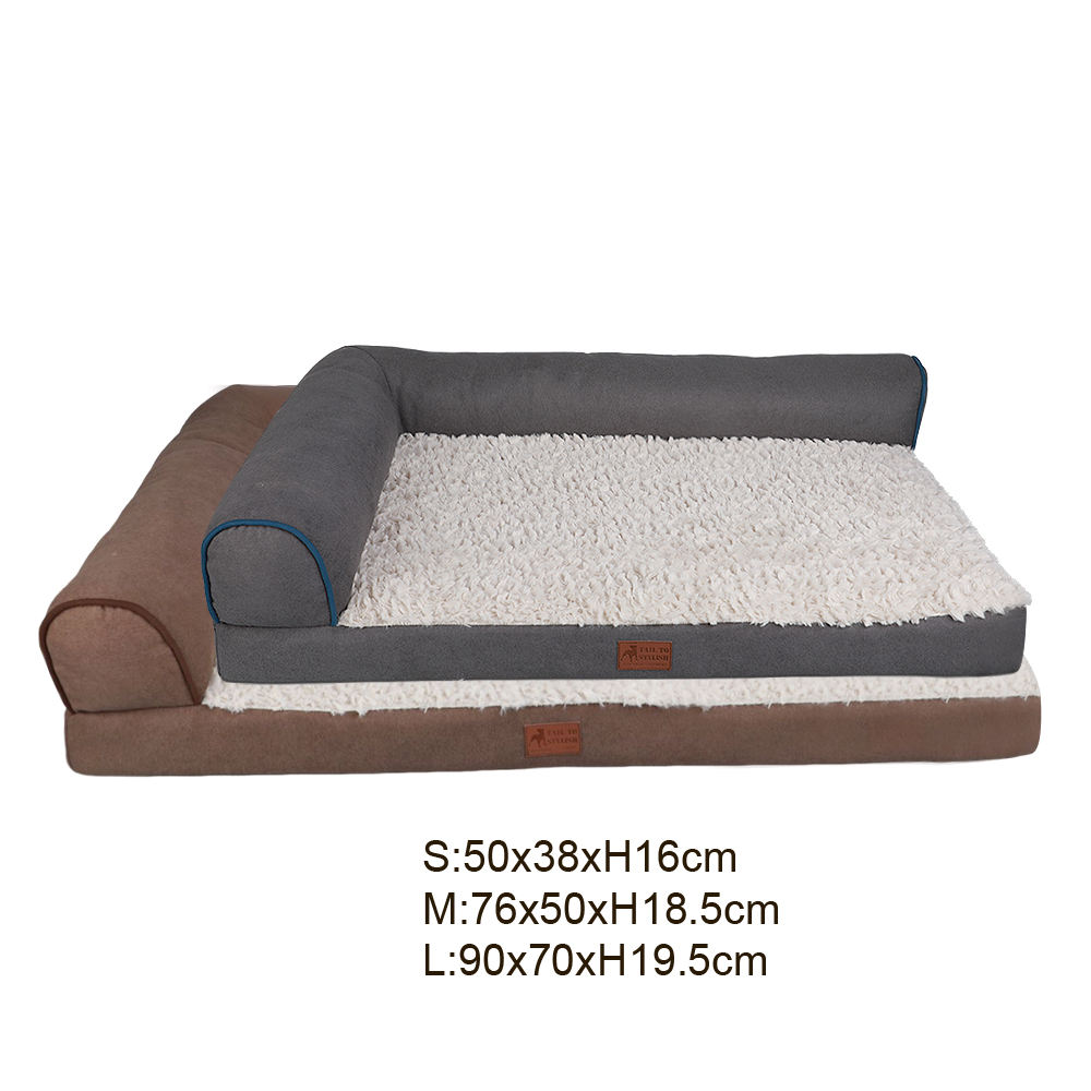 Detachable Removable Washable Cover Orthopedic Foam Dog Sofa Bed