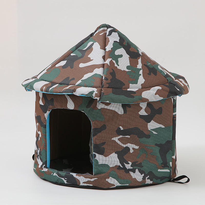 Custom Outdoor Camouflage Waterproof Warm Pet Dog House Bed