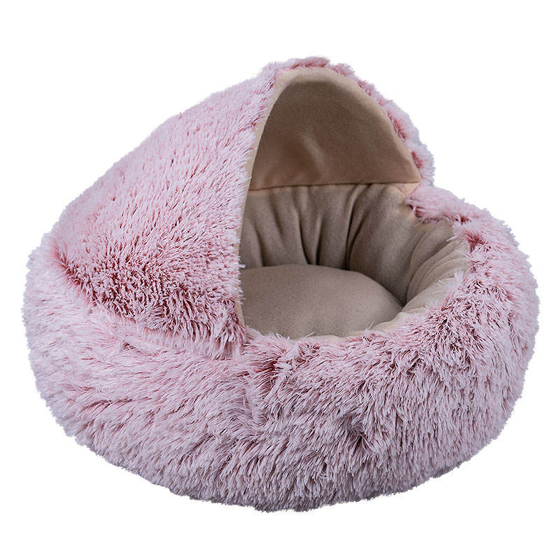 Wholesale Custom Luxury Warm Fluffy Pet Cat Dog Bed