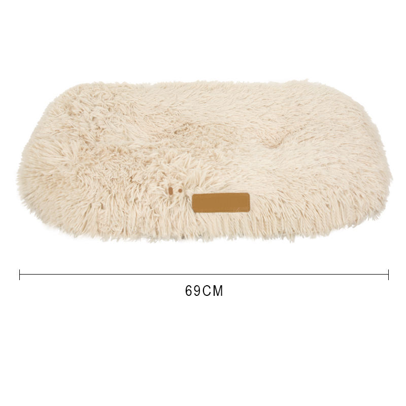 Wholesale Custom Luxury Warm Soft Plush Comfortable Fluffy Dog Bed For Sleeping Winter Pet Supplies