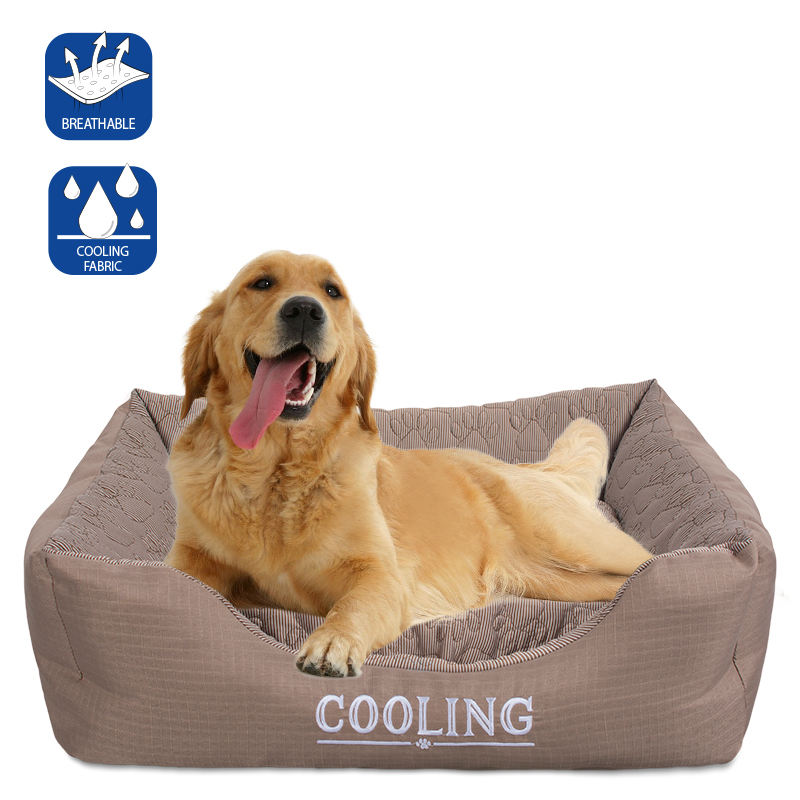 Wholesale Custom Comfortable Feel Cooling Pet Bed Sofa Sleeping Dog Bed