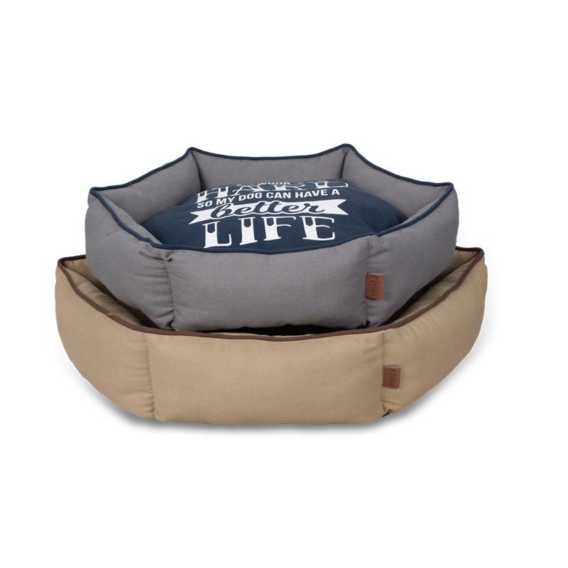 Wholesale Custom Comfortable Warming Pet Bed Sofa Sleeping Hexagon Dog Bed