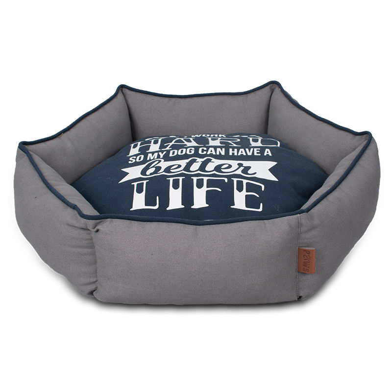 Wholesale Custom Comfortable Warming Pet Bed Sofa Sleeping Hexagon Dog Bed