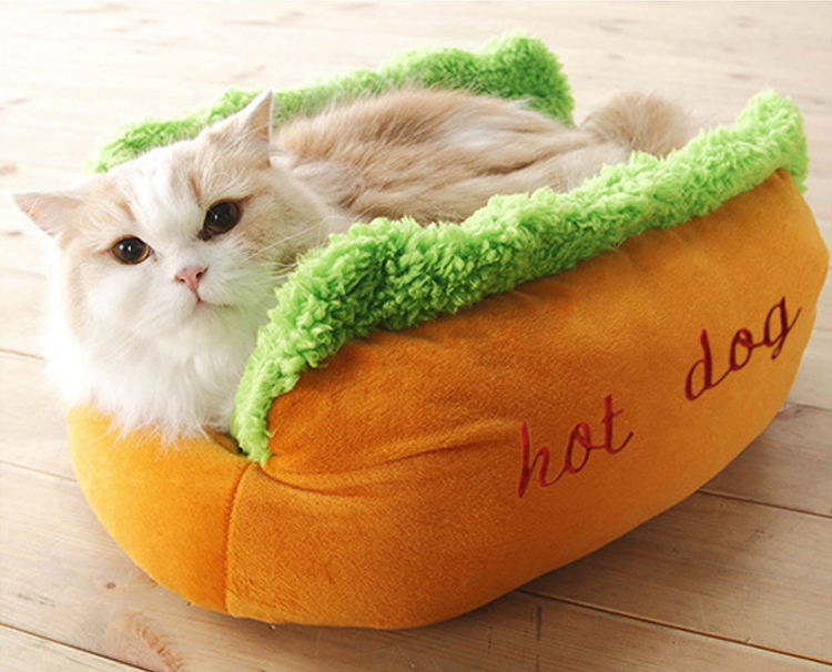 Wholesale Custom Hot Dog Bed Comfortable Soft Pet Bed For Dogs And Cats