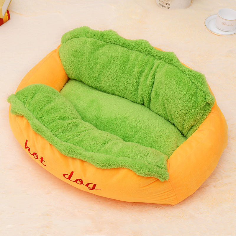 Wholesale Custom Hot Dog Bed Comfortable Soft Pet Bed For Dogs And Cats