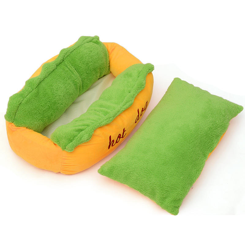 Wholesale Custom Hot Dog Bed Comfortable Soft Pet Bed For Dogs And Cats