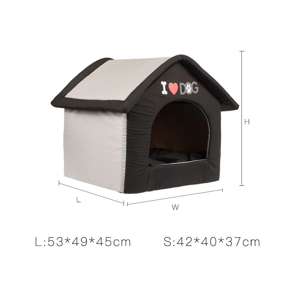 Wholesale Indoor Portable Fancy Luxury Foldable Warm Pet Dog House