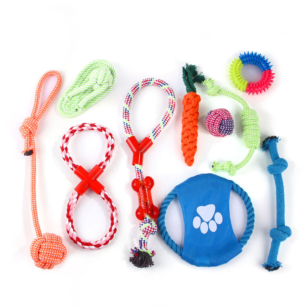 Cotton Relieves Stress 12 Pack Dog Rope Toys Dog Toys Set 12 Pack Rope Toy For Dogs