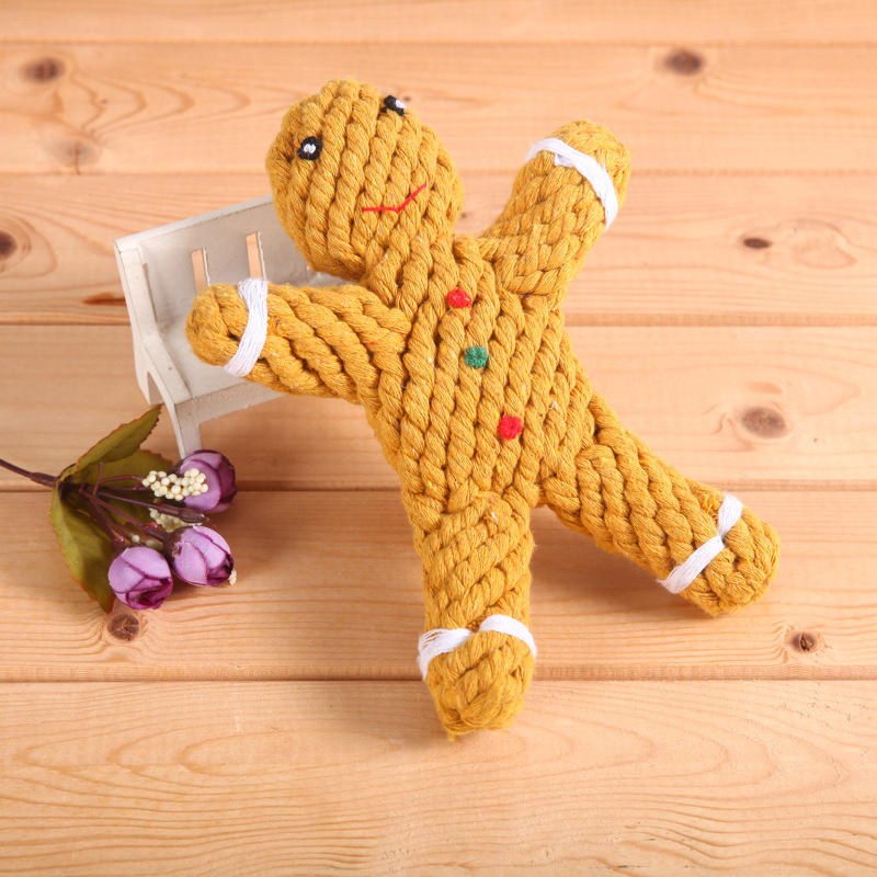 Christmas Dog Toys Animal Cotton Plush Pet Dog Toys Cotton Rope Pet Toys