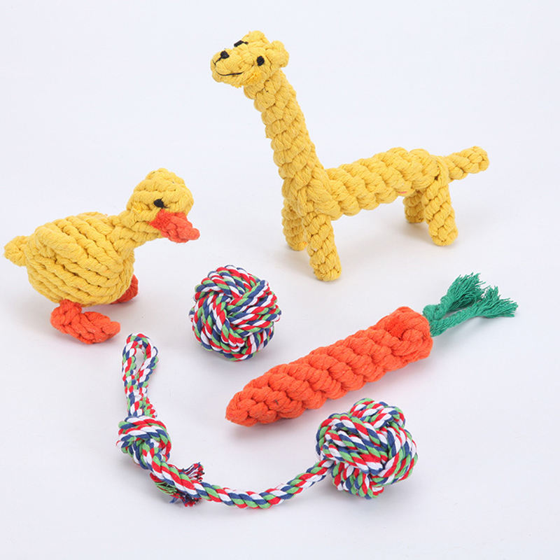 Wholesale Manufacturer Oem Animal Cotton Plush Pet Dog Toys Cotton Rope Pet Toys