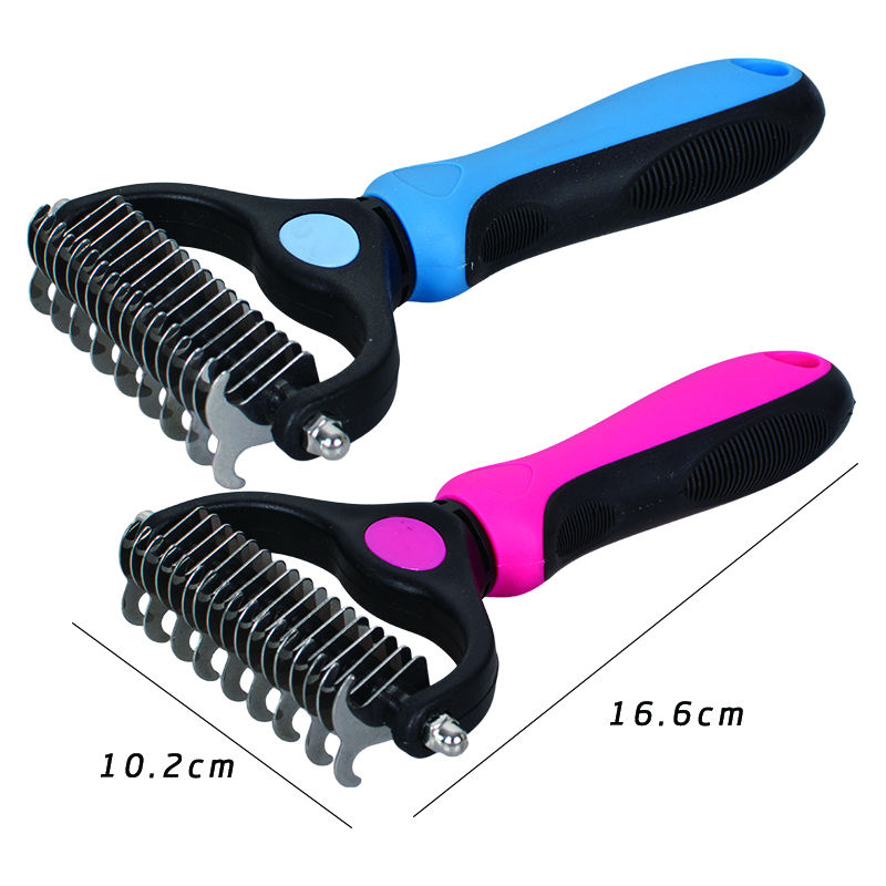 New Design One Key Pet Hair Remover Cat Grooming Brush