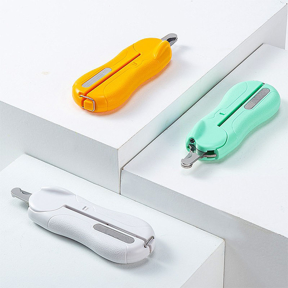 Led Light Pet Nail Clippers With Nail Grinder