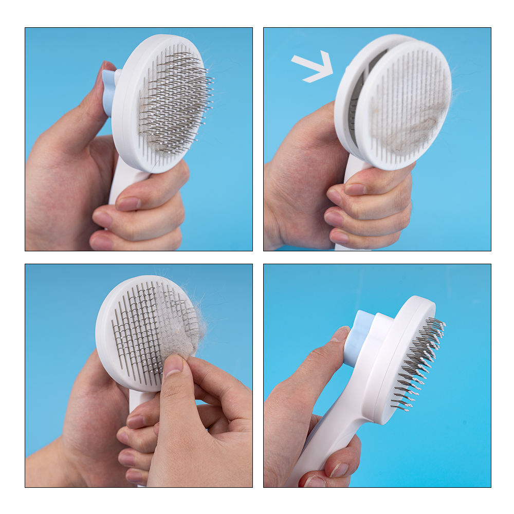 New Design One Key Pet Hair Remover Dog Grooming Brush