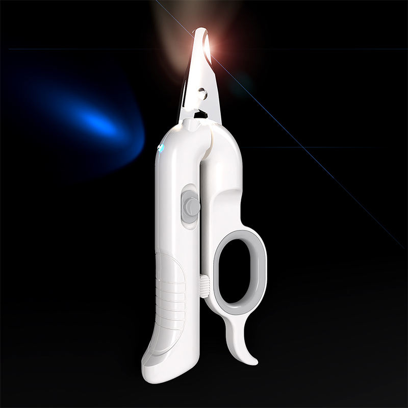 Led Light Tpe Stainless Steel Sharp Pet Nail Clippers For Dogs And Cats