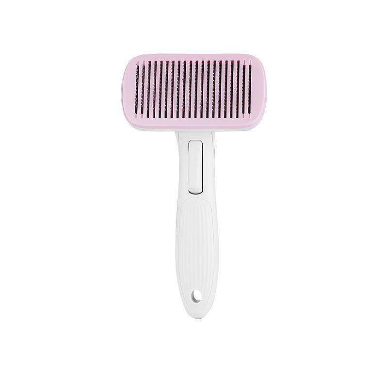 Wholesale Custom New Design Colorful One Botton Hair Removal Pet Grooming Tool Pet Comb