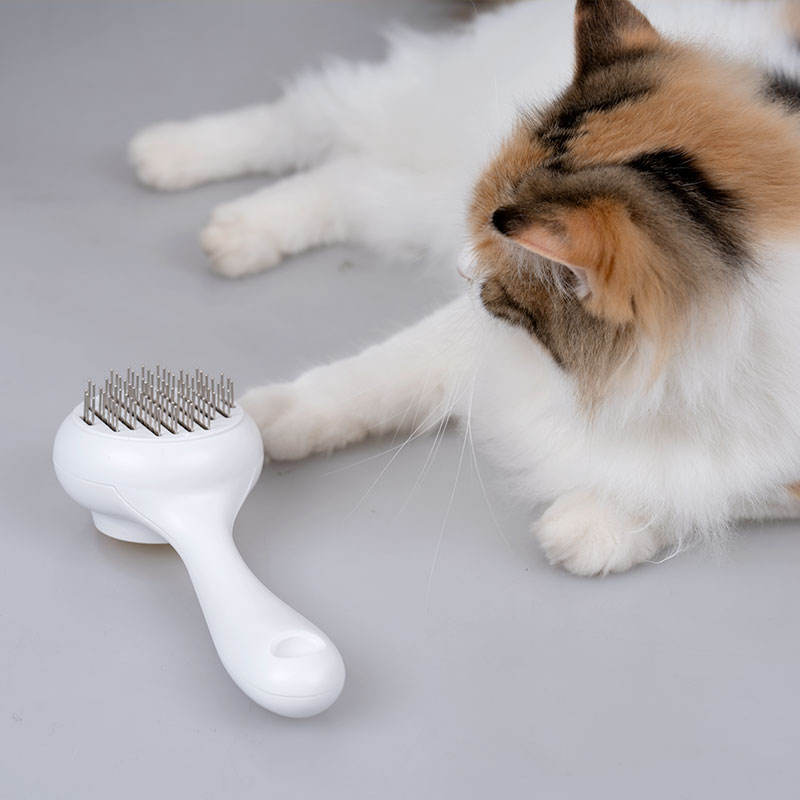 Wholesale Custom New Design Colorful One Botton Hair Removal Pet Grooming Tool Pet Comb