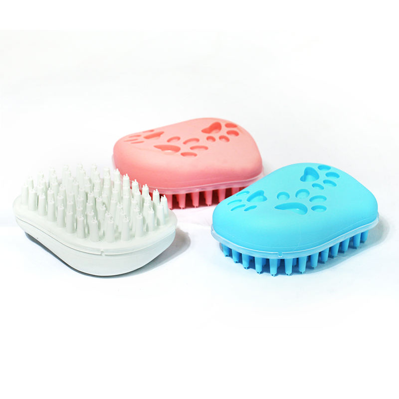 Wholesale Custom New Design Soft Tpr Pet Bathing Massage Comb Brush