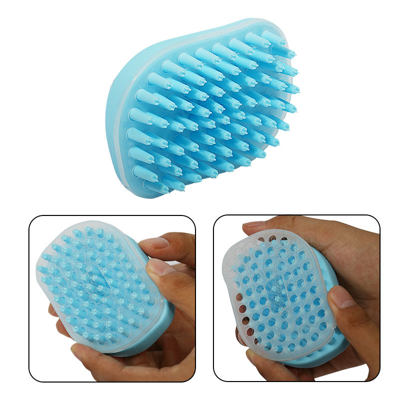 Wholesale Custom New Design Soft Tpr Pet Bathing Massage Comb Brush