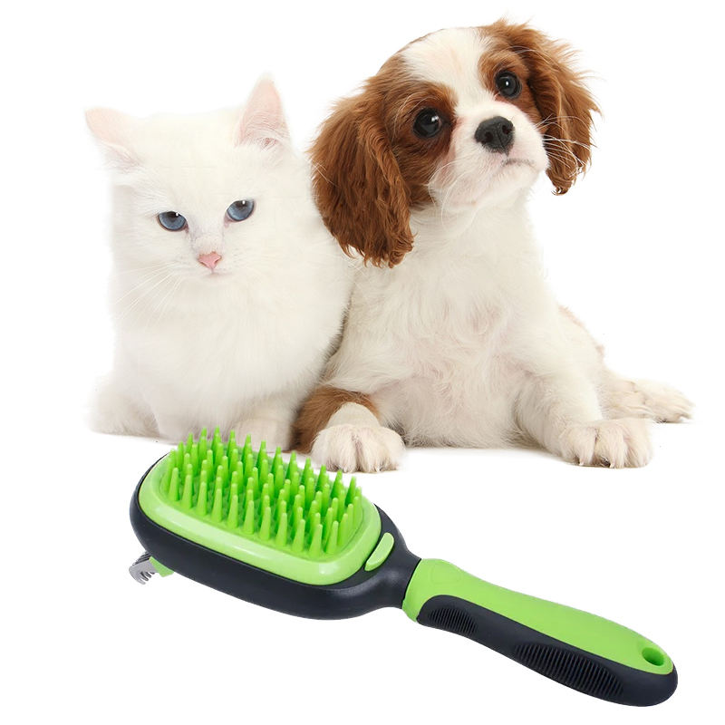 Wholesale Custom 5 In 1 Removable Pet Grooming Kit Dog Brush Abs Pet Massage Comb