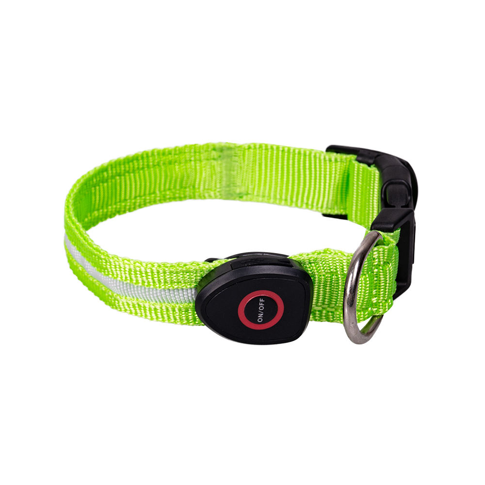 Solar Rechargeable Led Dog Collar And Leash Set