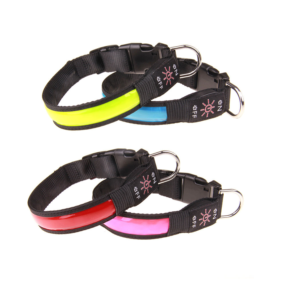 Customized Brand Logo Usb Rechargeable Led Dog Collar