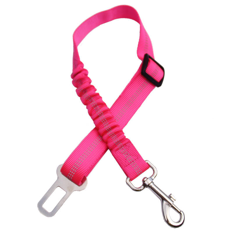 Wholesale Custom Comfortable Dog Seat Belt Reflective Pet Car Seat Belt Dog Bungee Leash