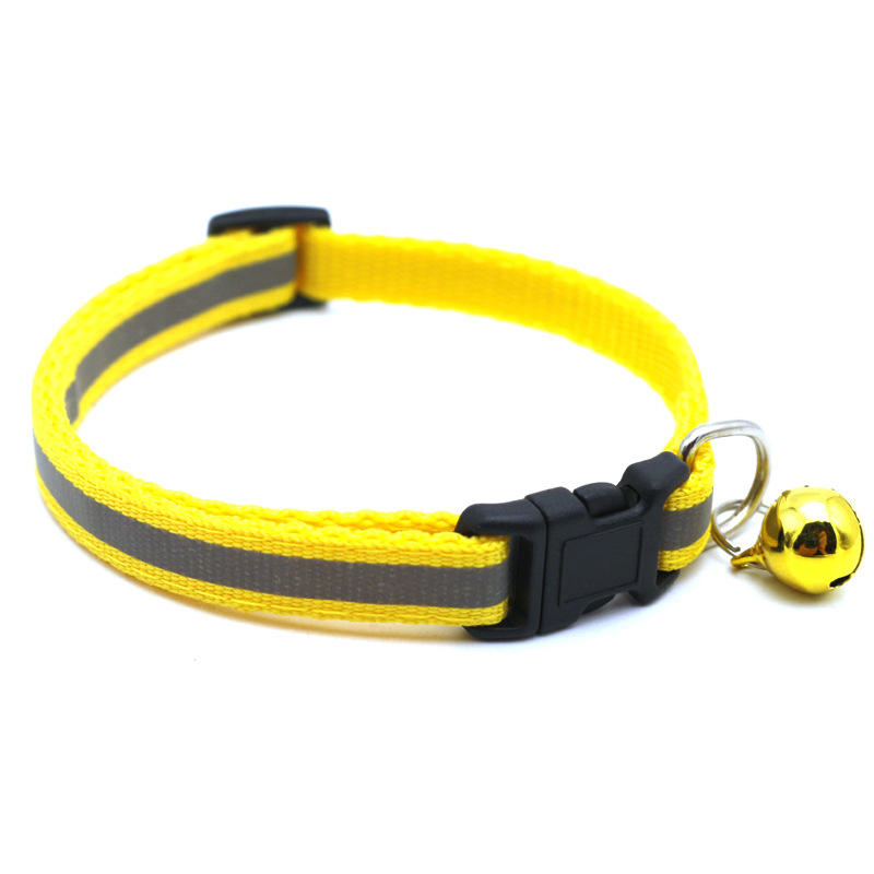 Wholesale Custom Reflective Pet Collar For Small Cats And Dogs With Bell