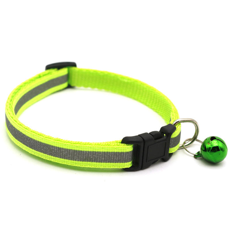 Wholesale Custom Reflective Pet Collar For Small Cats And Dogs With Bell