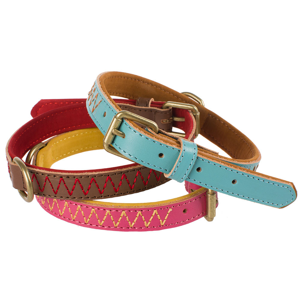 Comfort Soft Padded Leather Pet Collar