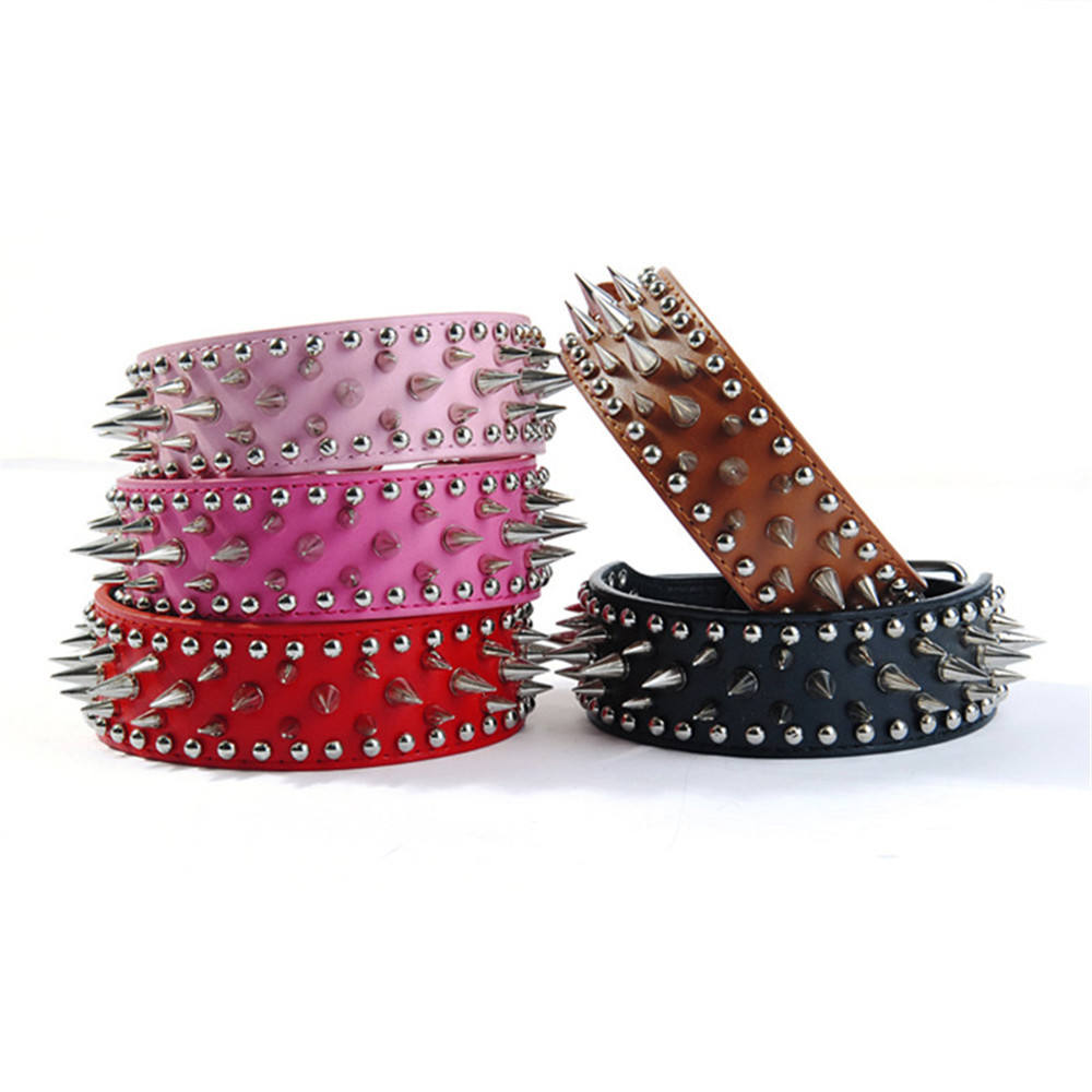 Wholesale Manufacturer Leather Custom Spike Pet Dog Collar