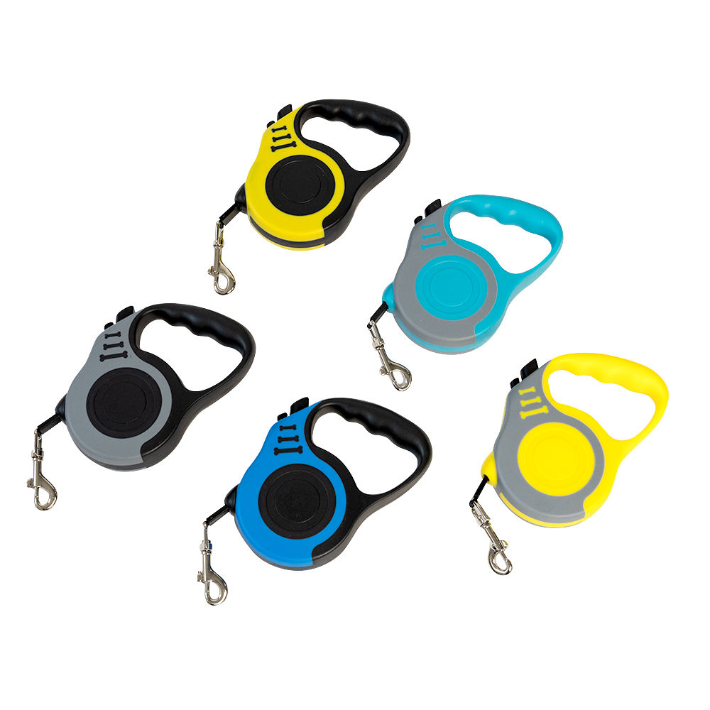 Custom Logo And Packaging Multiple Colors Abs Retractable Dog Leash