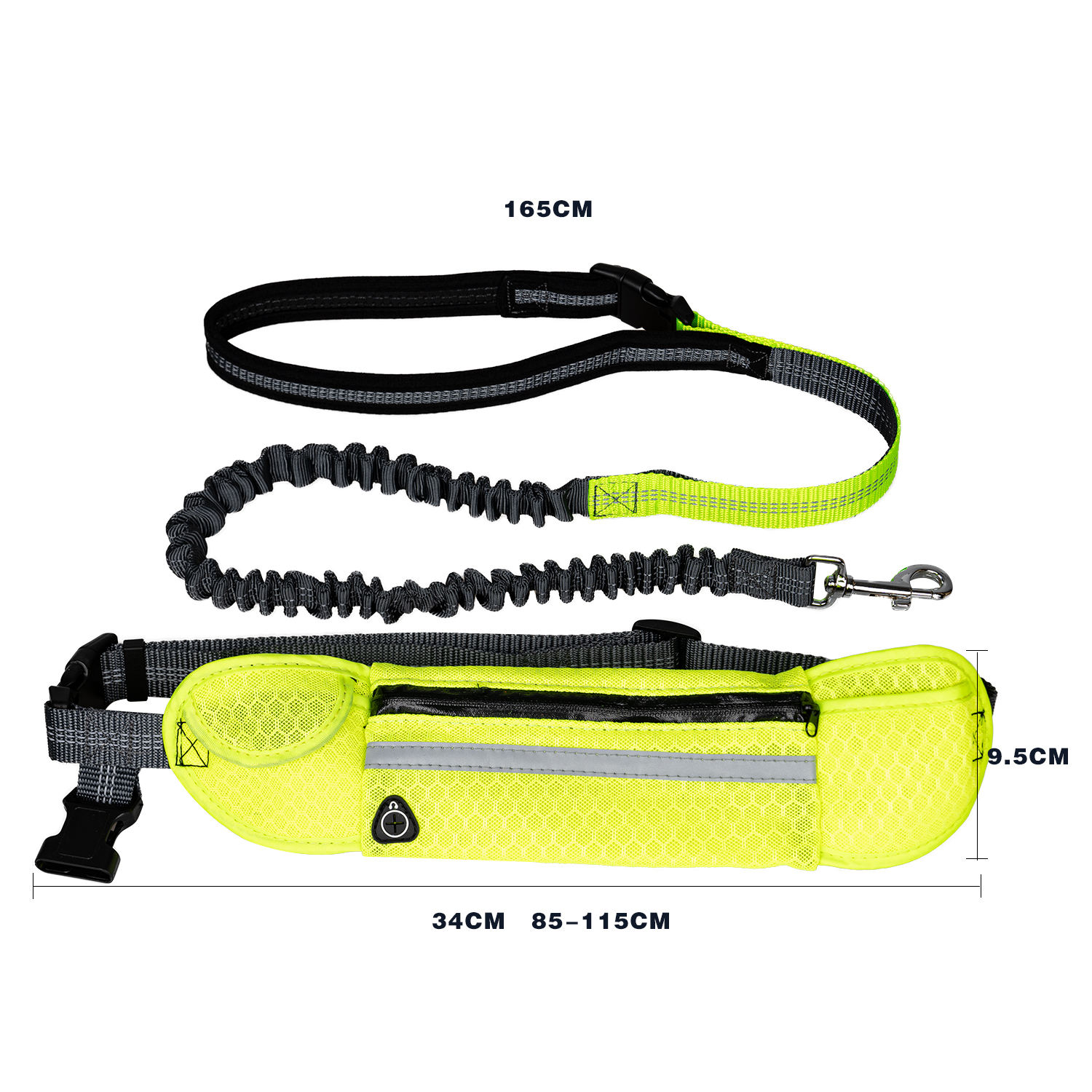 Reflective Jogging Walking Hands Free Dog Leashes