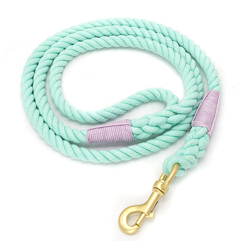 Wholesale Custom Multiple Color Durable Cotton Rope Pet Dog Leash