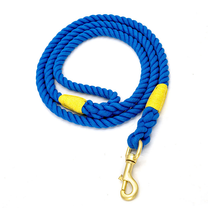 Wholesale Custom Multiple Color Durable Cotton Rope Pet Dog Leash