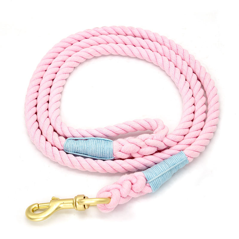 Wholesale Custom Multiple Color Durable Cotton Rope Pet Dog Leash