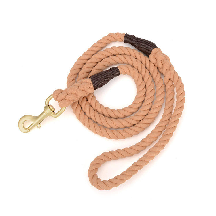 Wholesale Custom Multiple Color Durable Cotton Rope Pet Dog Leash