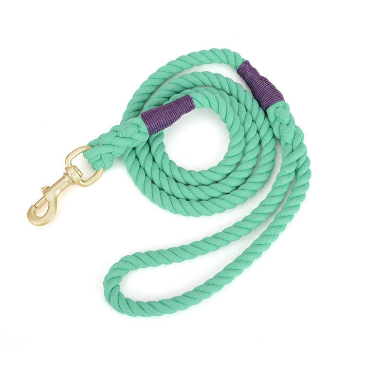 Wholesale Custom Multiple Color Durable Cotton Rope Pet Dog Leash