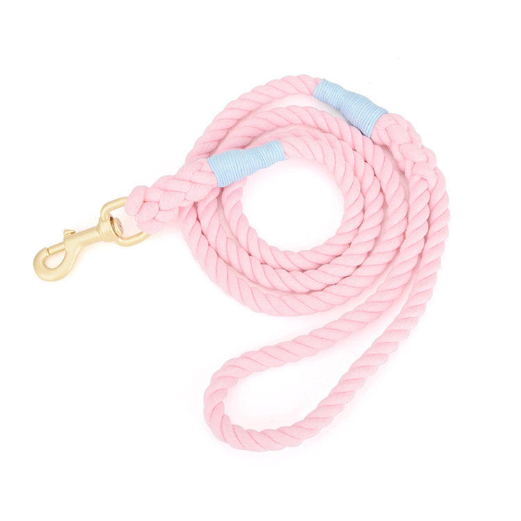 Wholesale Custom Multiple Color Durable Cotton Rope Pet Dog Leash