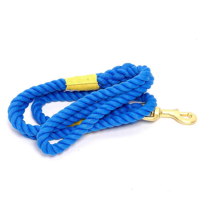 Wholesale Custom Multiple Color Durable Cotton Rope Pet Dog Leash