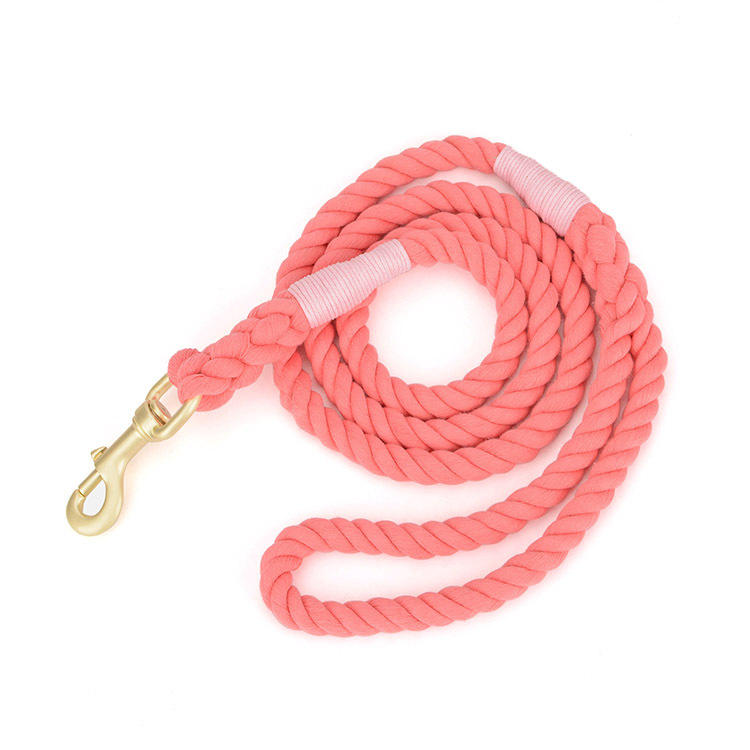 Wholesale Custom Multiple Color Durable Cotton Rope Pet Dog Leash