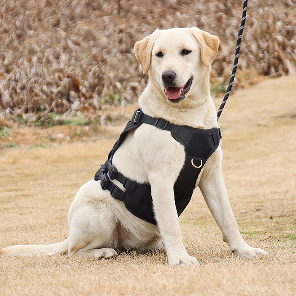 Adjustable Dog Harness Tactical Dog Saddle Bag Backpack Camping Hiking Backpack Harness