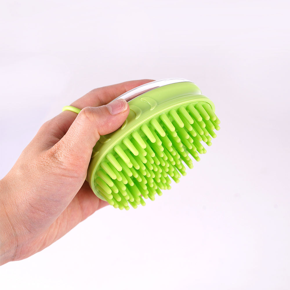 3 In 1 Comfortable Tpr Bathing Massage Pet Grooming Brush