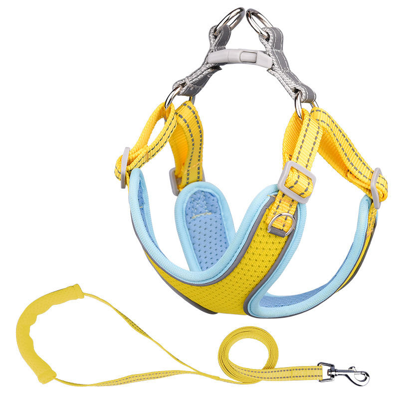 Manufacture Wholesale Reflective Comfotable Breathable Pet Harness And Leashes