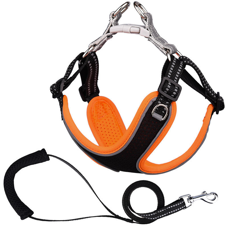 Manufacture Wholesale Reflective Comfotable Breathable Pet Harness And Leashes