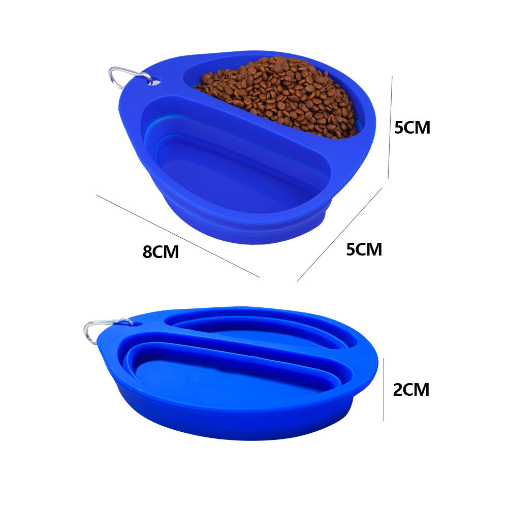 Wholesale And Custom Designed New Pet Feed Food Grade Silicone Foldable Pet Bowls