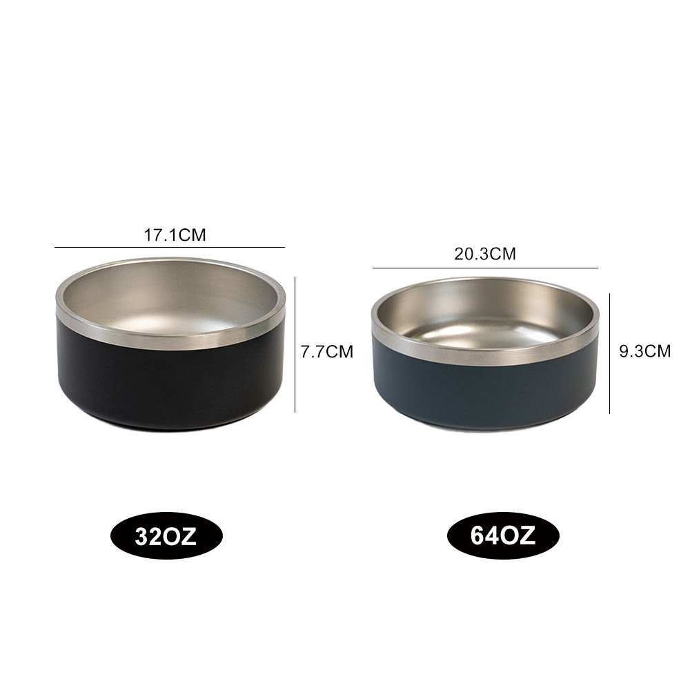 Non-slip Bottom Stainless Steel Multicolor Pet Bowl