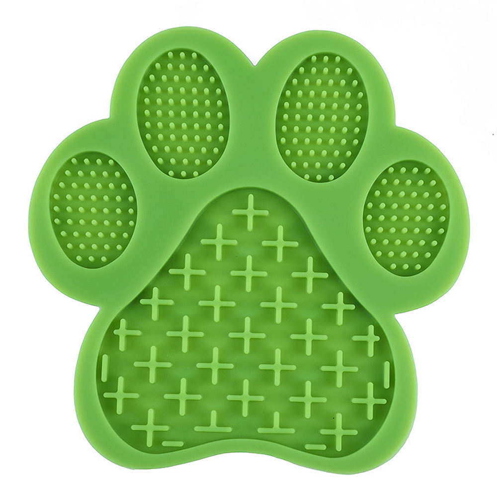 New Design 2 In 1 Pet Slow Feeder Food Grade Silicone Dog Lick Mat Bowl